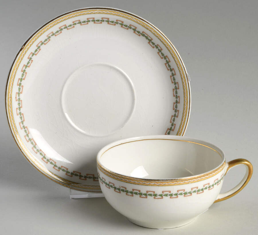 Algeria Flat Cup & Saucer Set by Grindley-1