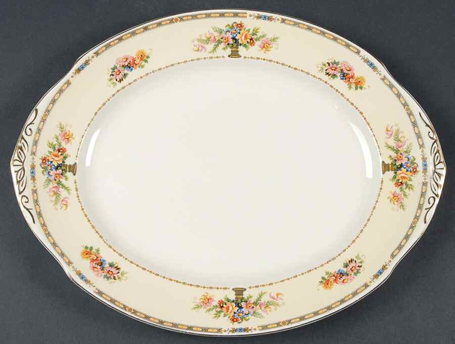 Angela 12" Oval Serving Platter by Grindley-1