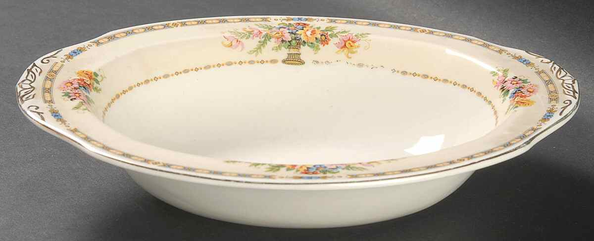 Angela 9" Oval Vegetable Bowl by Grindley-1
