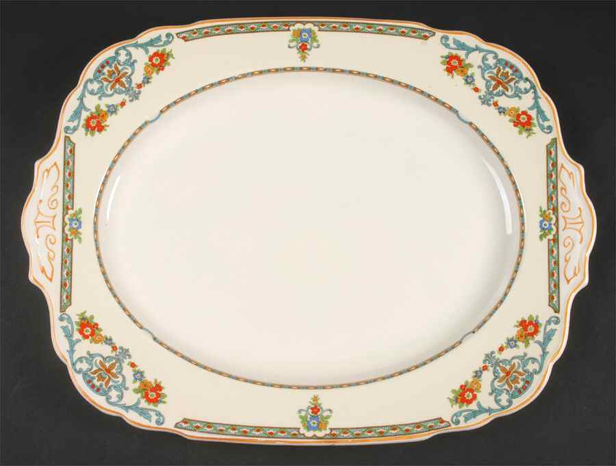 The Arcadia 16" Oval Serving Platter by Grindley-1