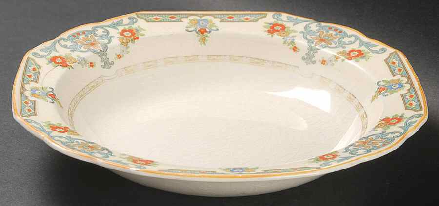 The Arcadia Rim Soup Bowl by Grindley-1