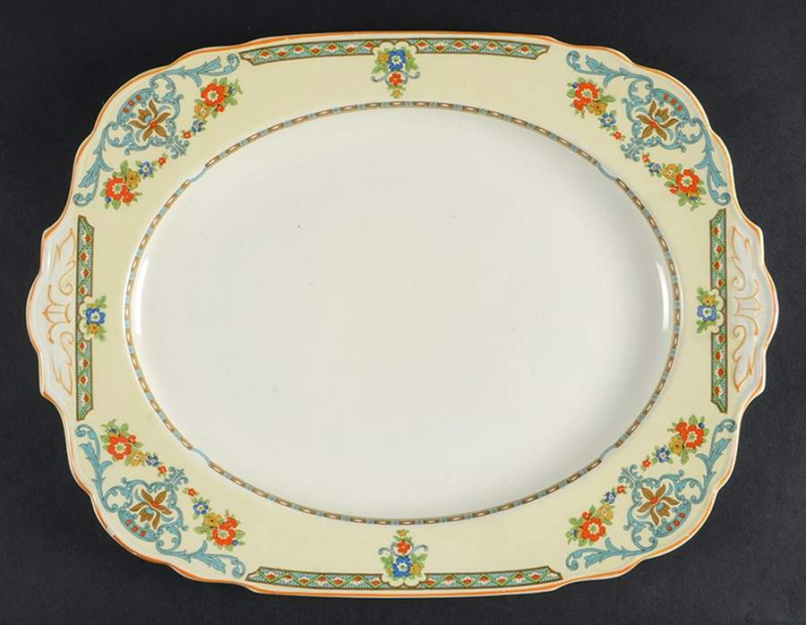 The Arcadia 14" Oval Serving Platter by Grindley-1