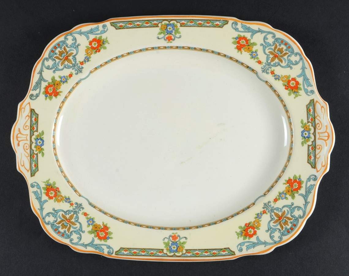 The Arcadia 12" Oval Serving Platter by Grindley-1