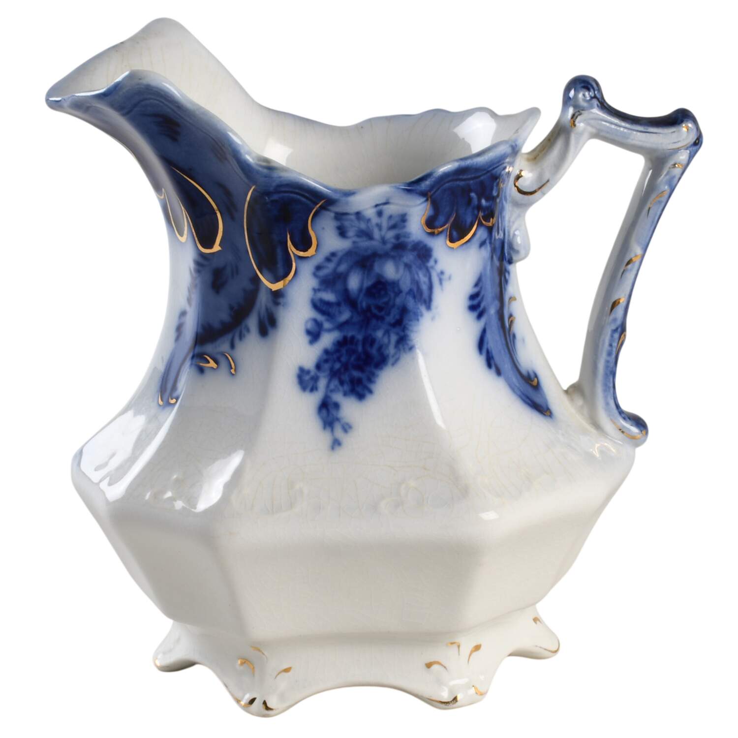 Argyle (Flow Blue) 28 Oz Pitcher by Grindley-1