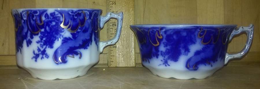 Argyle (Flow Blue) Flat Cup by Grindley-1
