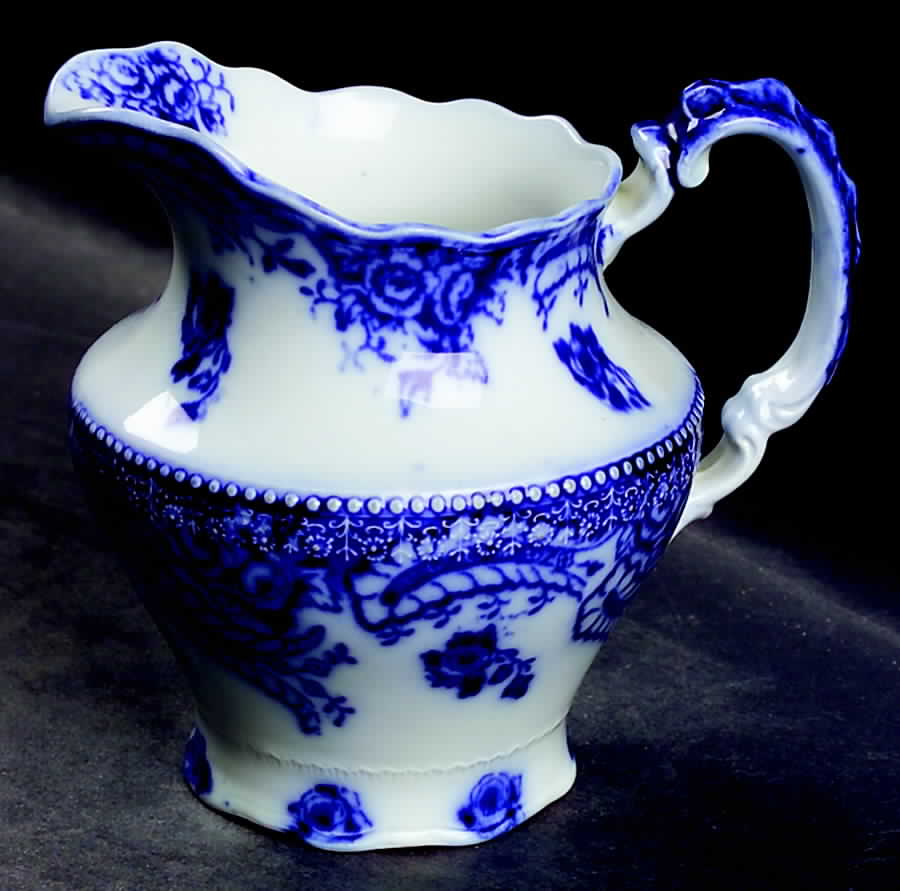 Ashburton (Flow Blue) Creamer by Grindley-1