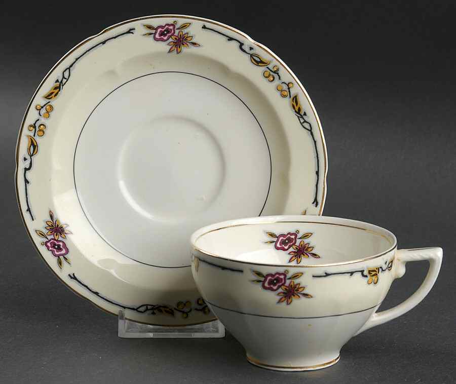Avignon Flat Cup & Saucer Set by Grindley-1