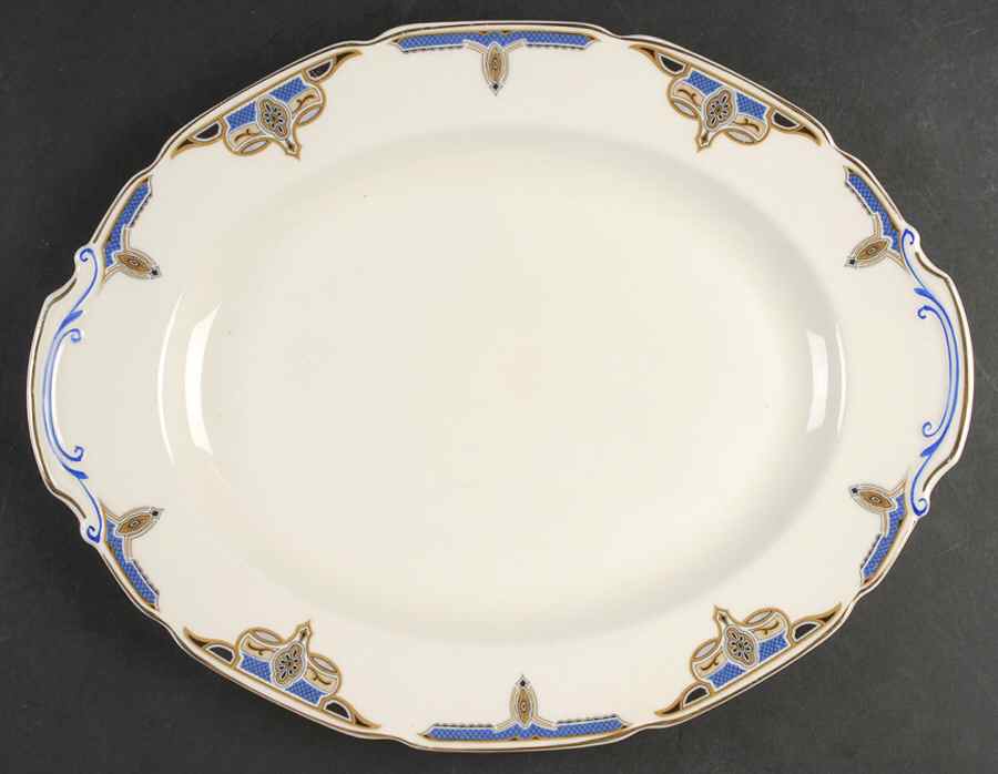 The Balmoral 14" Oval Serving Platter by Grindley-1
