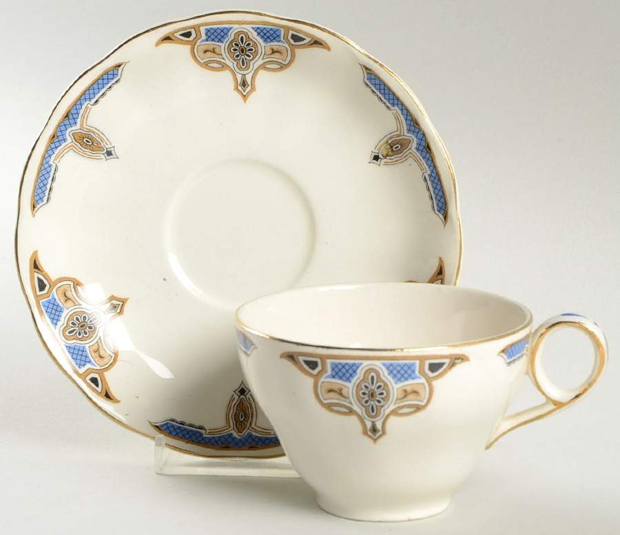 The Balmoral Flat Cup & Saucer Set by Grindley-1