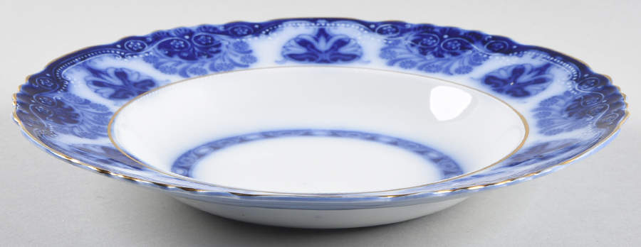 Baltic (Flow Blue) Rim Soup Bowl by Grindley-1