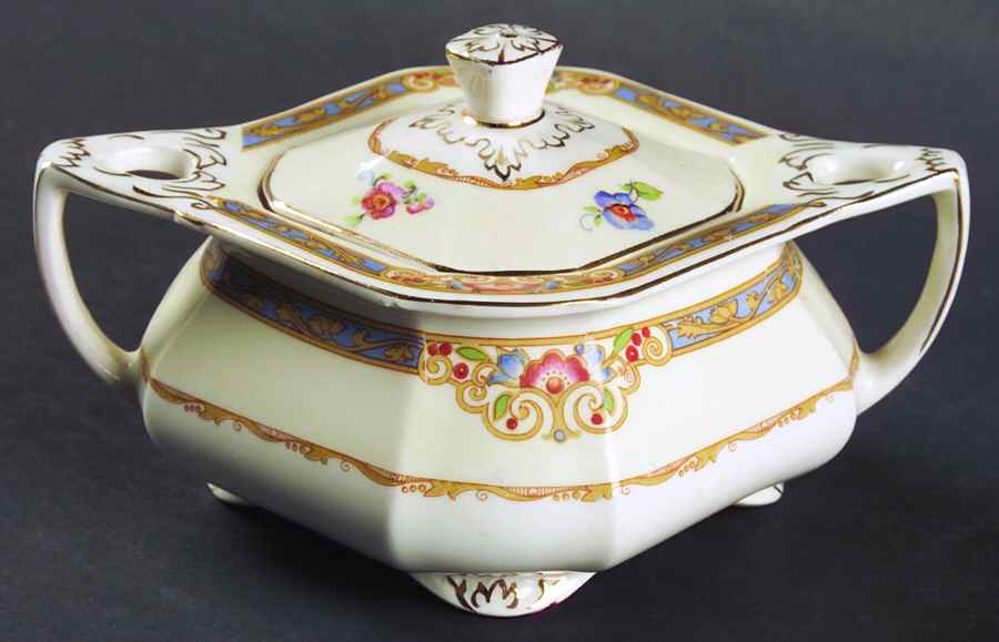 Barbara Sugar Bowl & Lid by Grindley-1