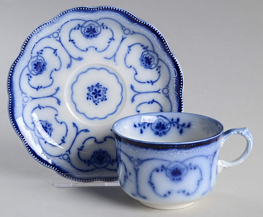 Beaufort Flat Cup & Saucer Set by Grindley-1