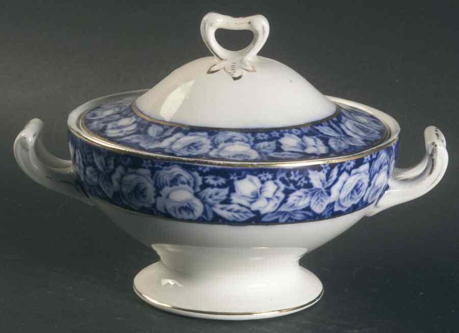 Beauty Roses Sugar Bowl & Lid by Grindley-1