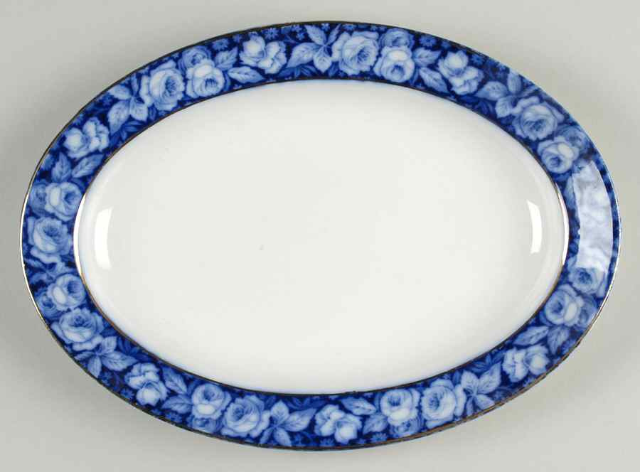 Beauty Roses 11" Oval Serving Platter by Grindley-1