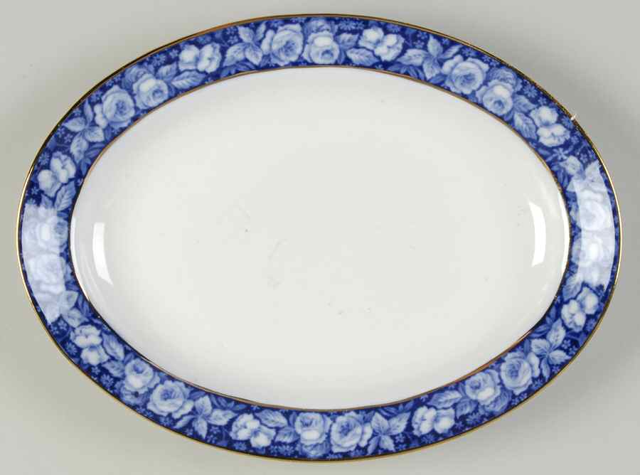 Beauty Roses 9" Oval Serving Platter by Grindley-1