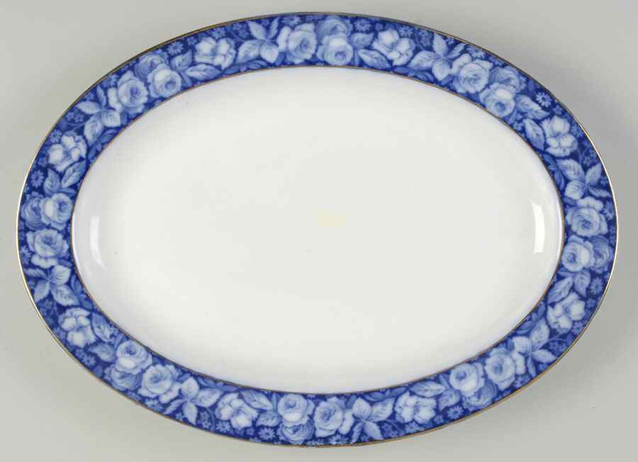 Beauty Roses 14" Oval Serving Platter by Grindley-1
