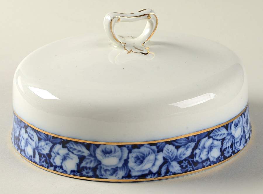 Beauty Roses Lid for Round Butter by Grindley-1