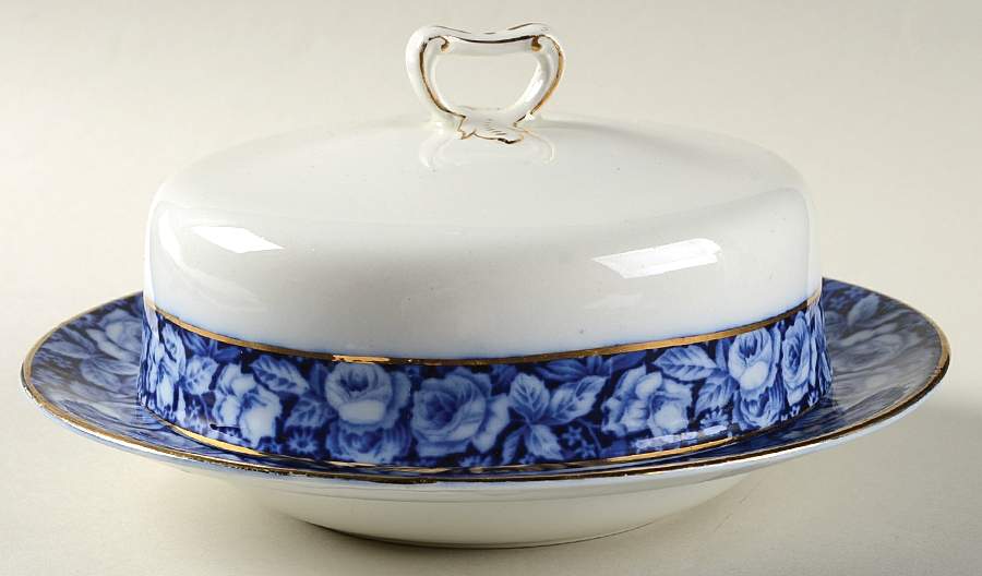 Beauty Roses Round Covered Butter by Grindley-1