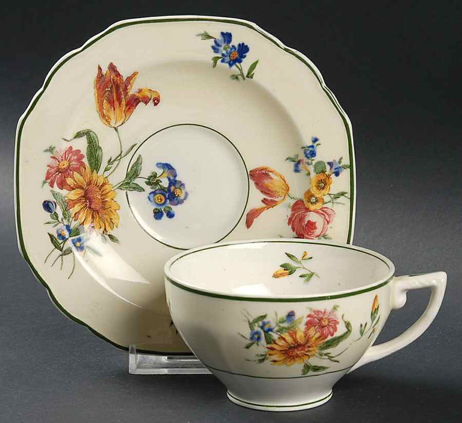 The Blenheim Flat Cup & Saucer Set by Grindley-1