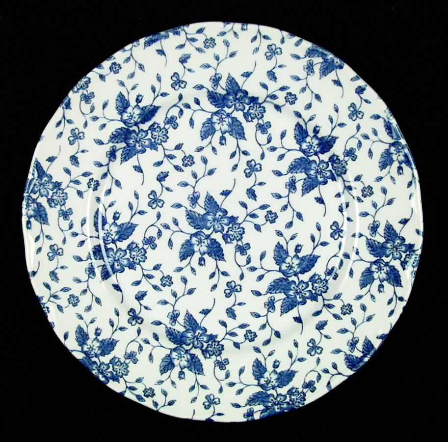 Bouquet Blue Dinner Plate by Grindley-1