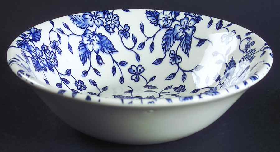 Bouquet Blue Coupe Cereal Bowl by Grindley-1