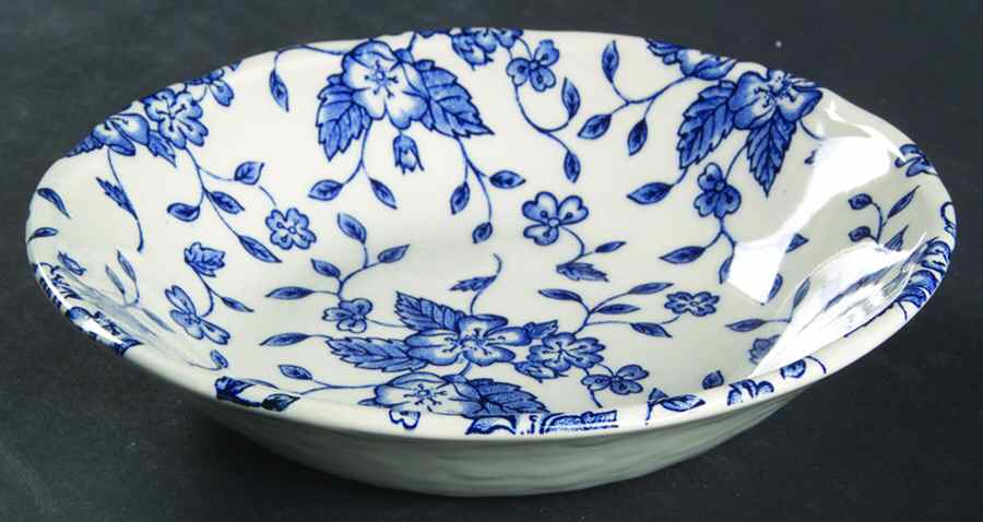 Bouquet Blue Fruit/Dessert (Sauce) Bowl by Grindley-1