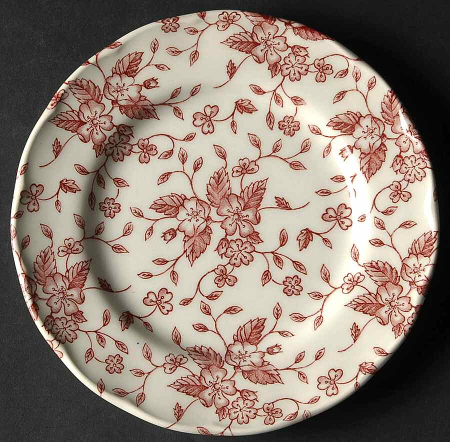Bouquet Pink Bread & Butter Plate by Grindley-1