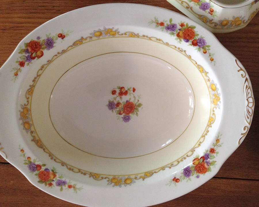 Brierley 9" Oval Vegetable Bowl by Grindley-1