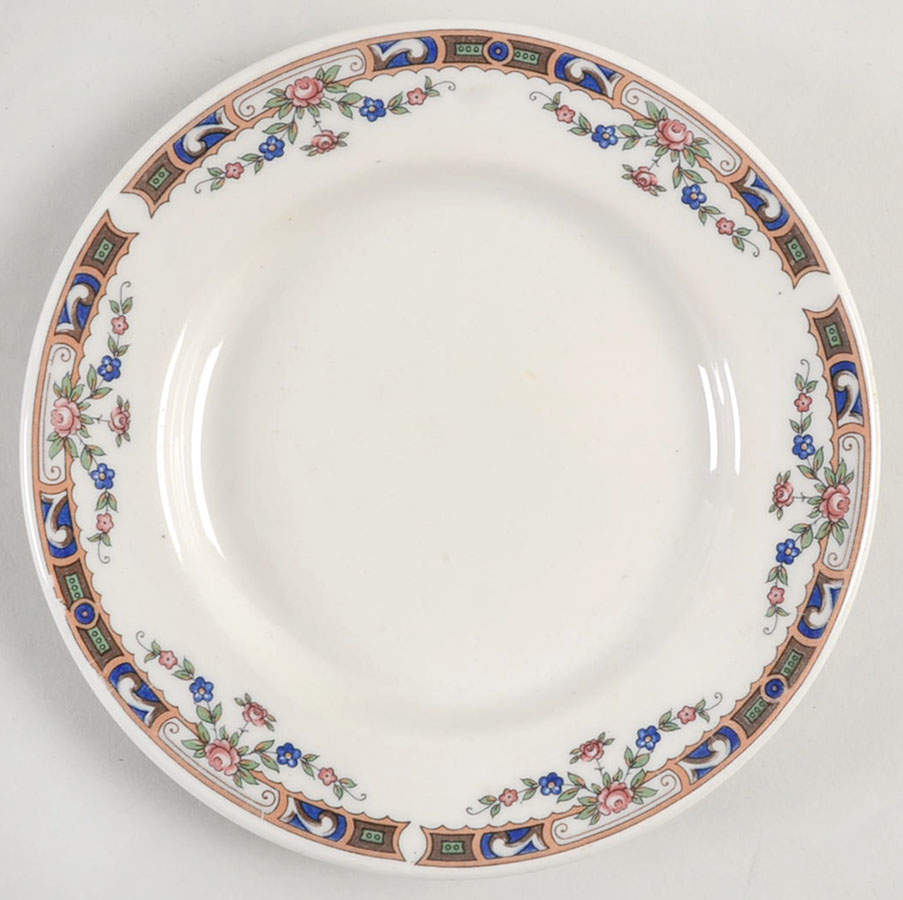 Carlton Multicolor Bread & Butter Plate by Grindley-1