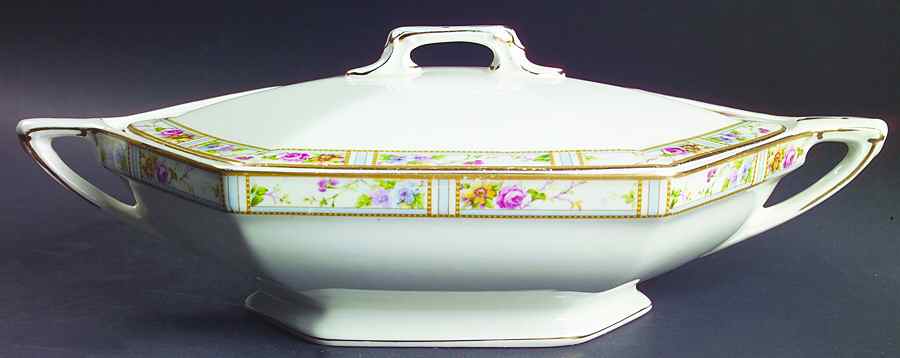 Carmona (Smooth Edge) Oval Covered Vegetable by Grindley-1