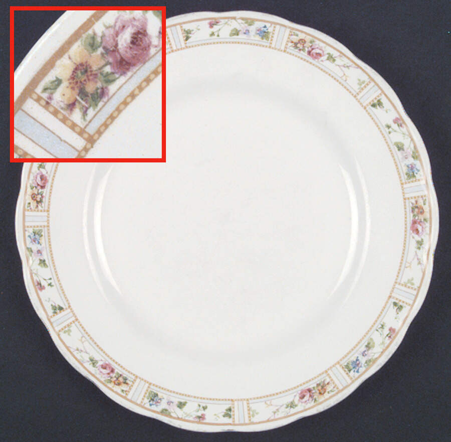 Carmona (Scalloped Edge) Luncheon Plate by Grindley-1