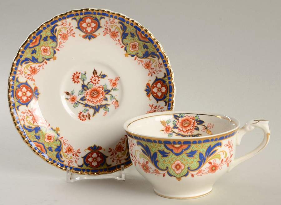 Chesterfield Flat Cup & Saucer Set by Grindley-1