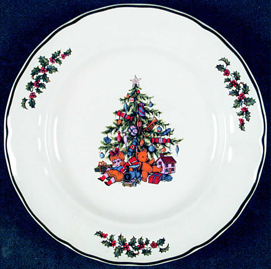 Christmas Tree Bread & Butter Plate by Grindley-1