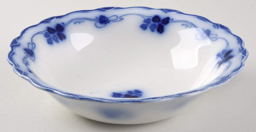 Clover (Flow Blue) Coupe Cereal Bowl by Grindley-1