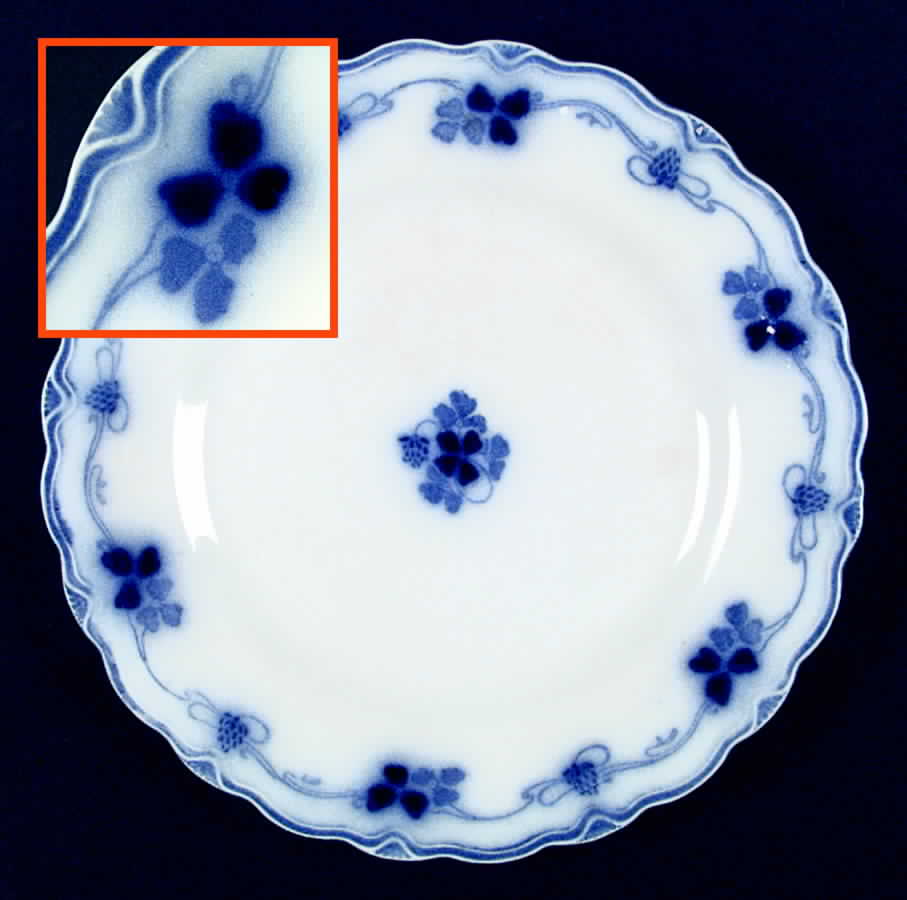 Clover (Flow Blue) Dinner Plate by Grindley-1