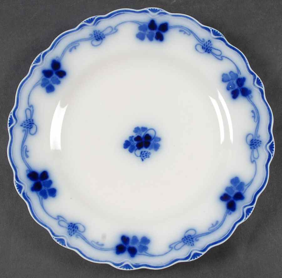 Clover (Flow Blue) Luncheon Plate by Grindley-1