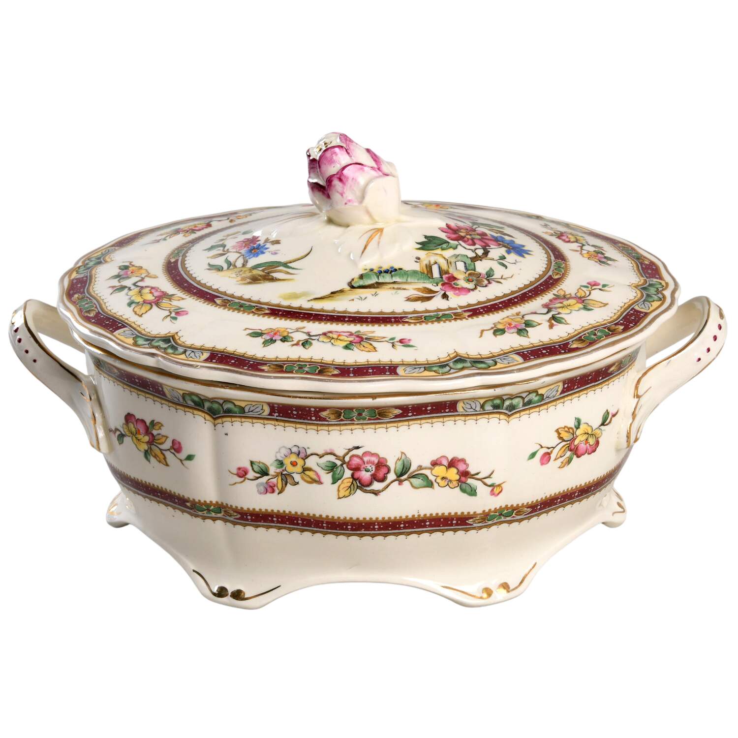 Connaught Oval Covered Vegetable by Grindley-1