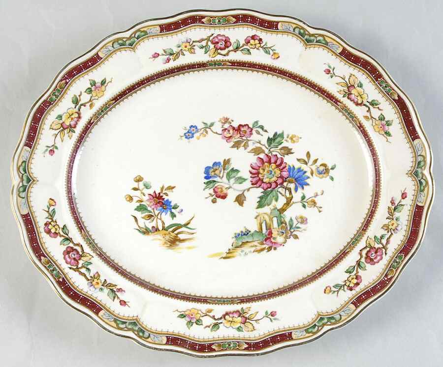 Connaught 12" Oval Serving Platter by Grindley-1