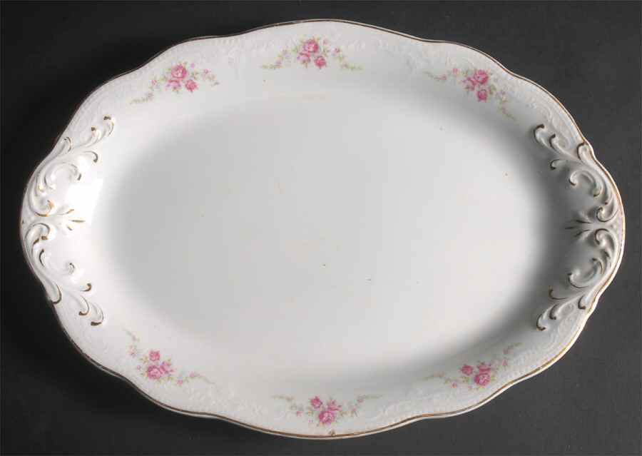 Conway 14" Oval Serving Platter by Grindley-1
