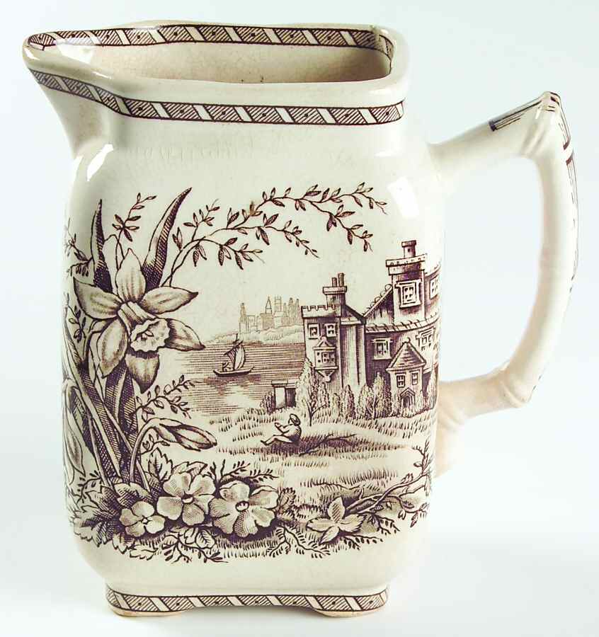 Daffodil Brown Oversize Creamer by Grindley-1