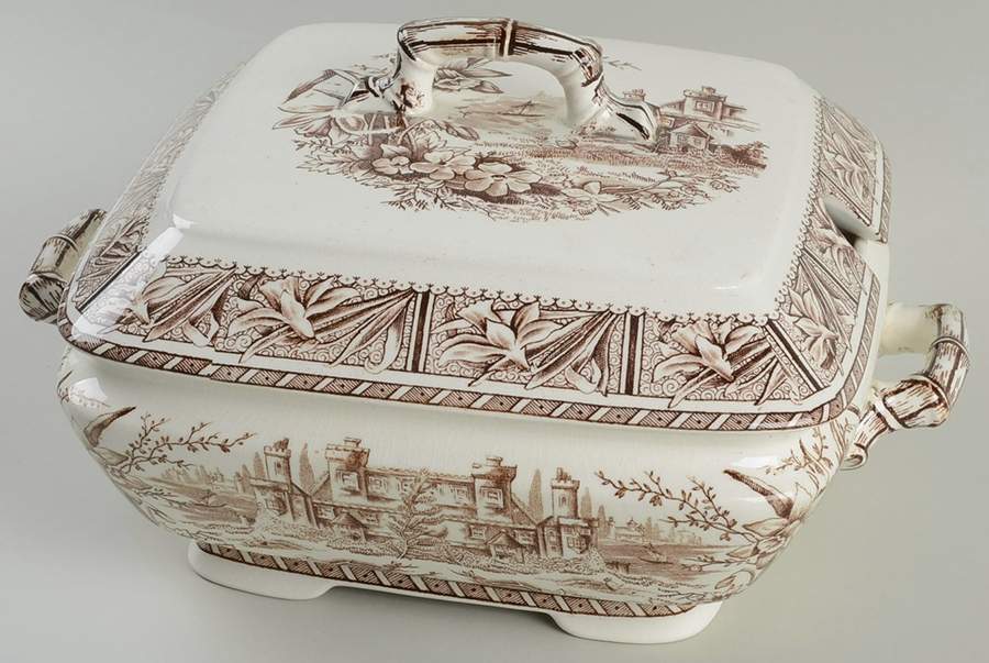 Daffodil Brown Tureen & Lid by Grindley-1
