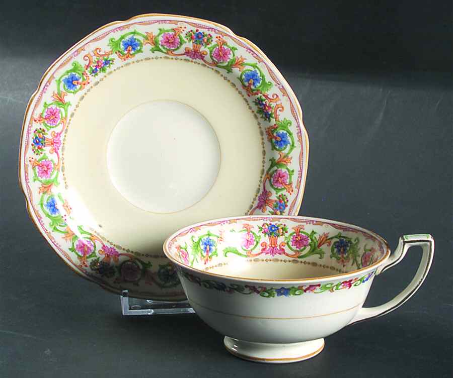 The Delicia Footed Cup & Saucer Set by Grindley-1