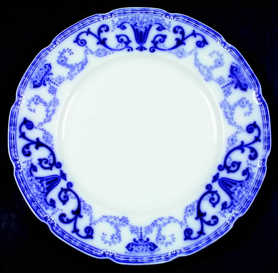 Denton (Flow Blue) Dinner Plate by Grindley-1