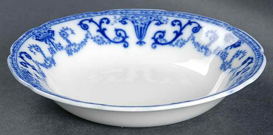 Denton (Flow Blue) Fruit/Dessert (Sauce) Bowl by Grindley-1