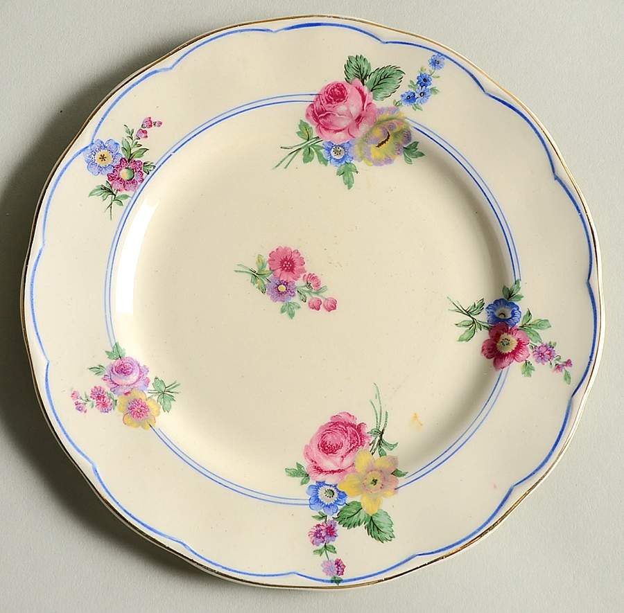 Devonshire Rose Bread & Butter Plate by Grindley-1