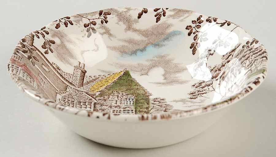 Dickens Coaching Stages Fruit/Dessert (Sauce) Bowl by Grindley-1