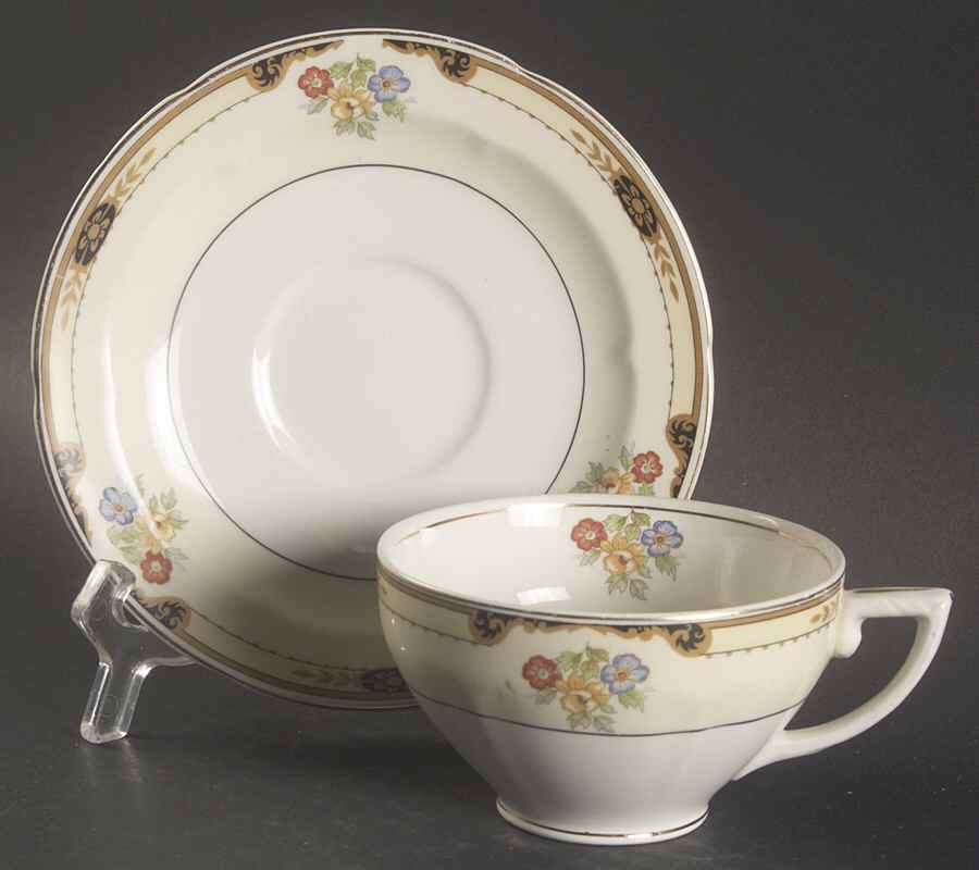 The Dorset Flat Cup & Saucer Set by Grindley-1