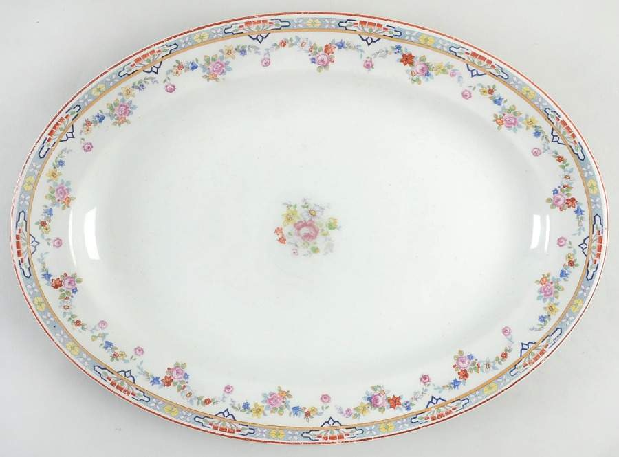 Dresden 15" Oval Serving Platter by Grindley-1