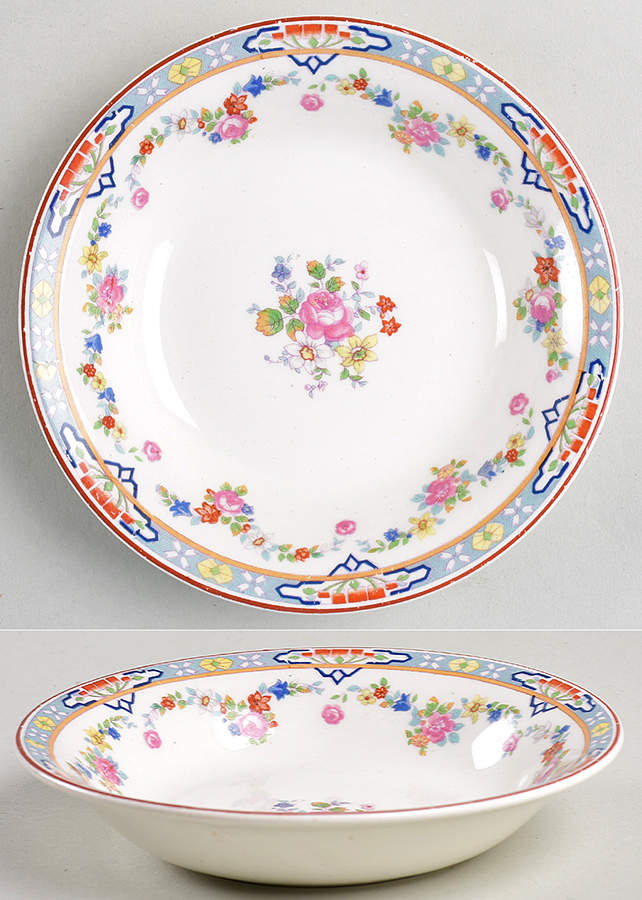 Dresden Fruit/Dessert (Sauce) Bowl by Grindley-1
