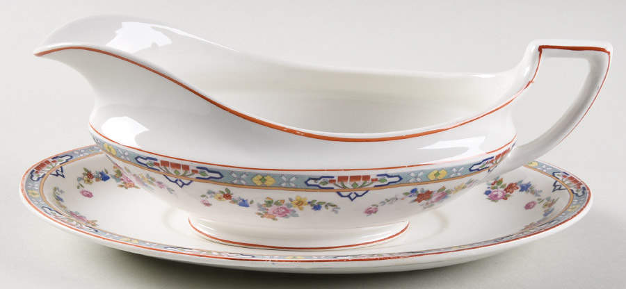 Dresden Gravy Boat & Underplate by Grindley-1